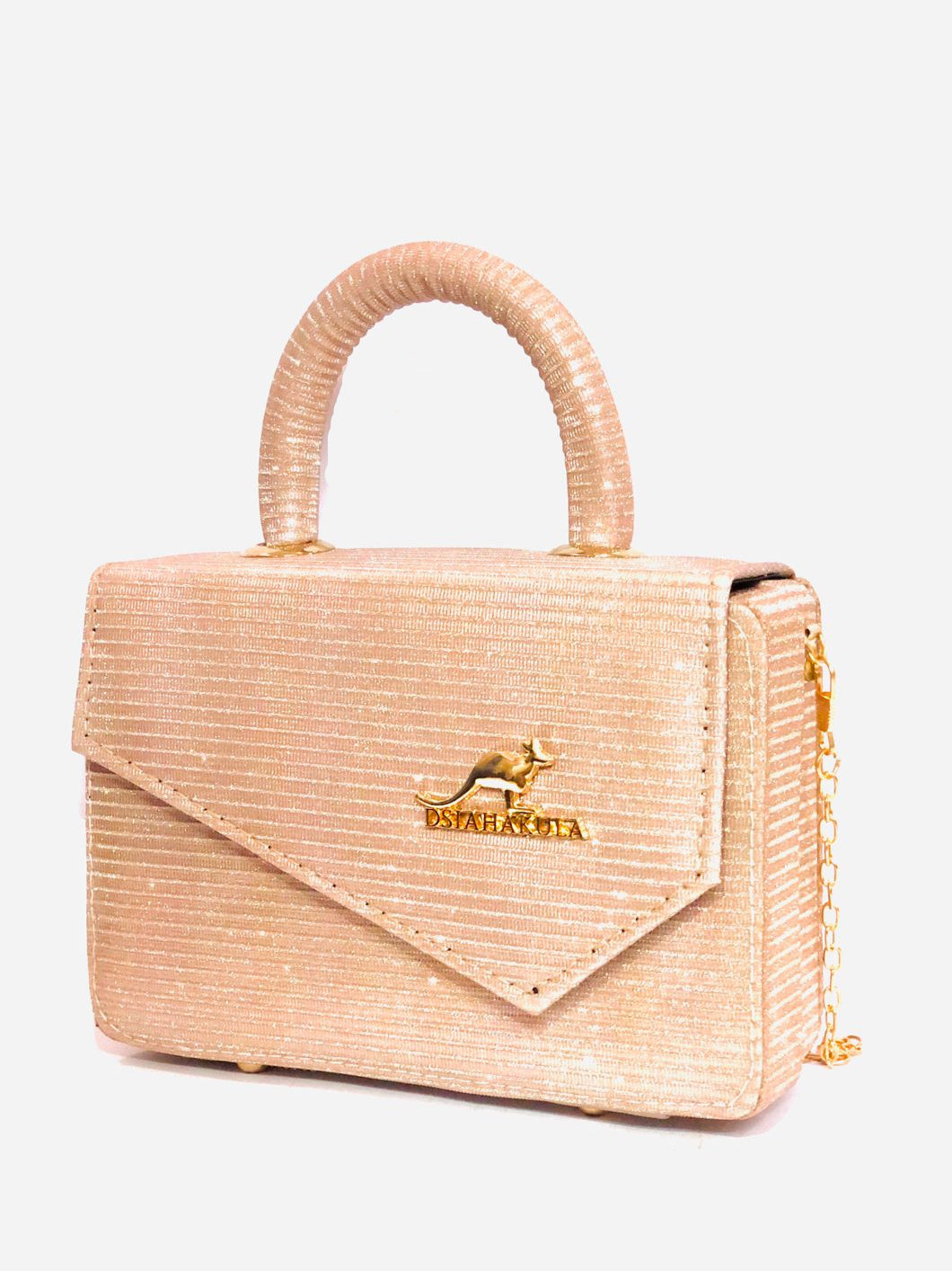 Shiny Hand Bag - Baby Pink