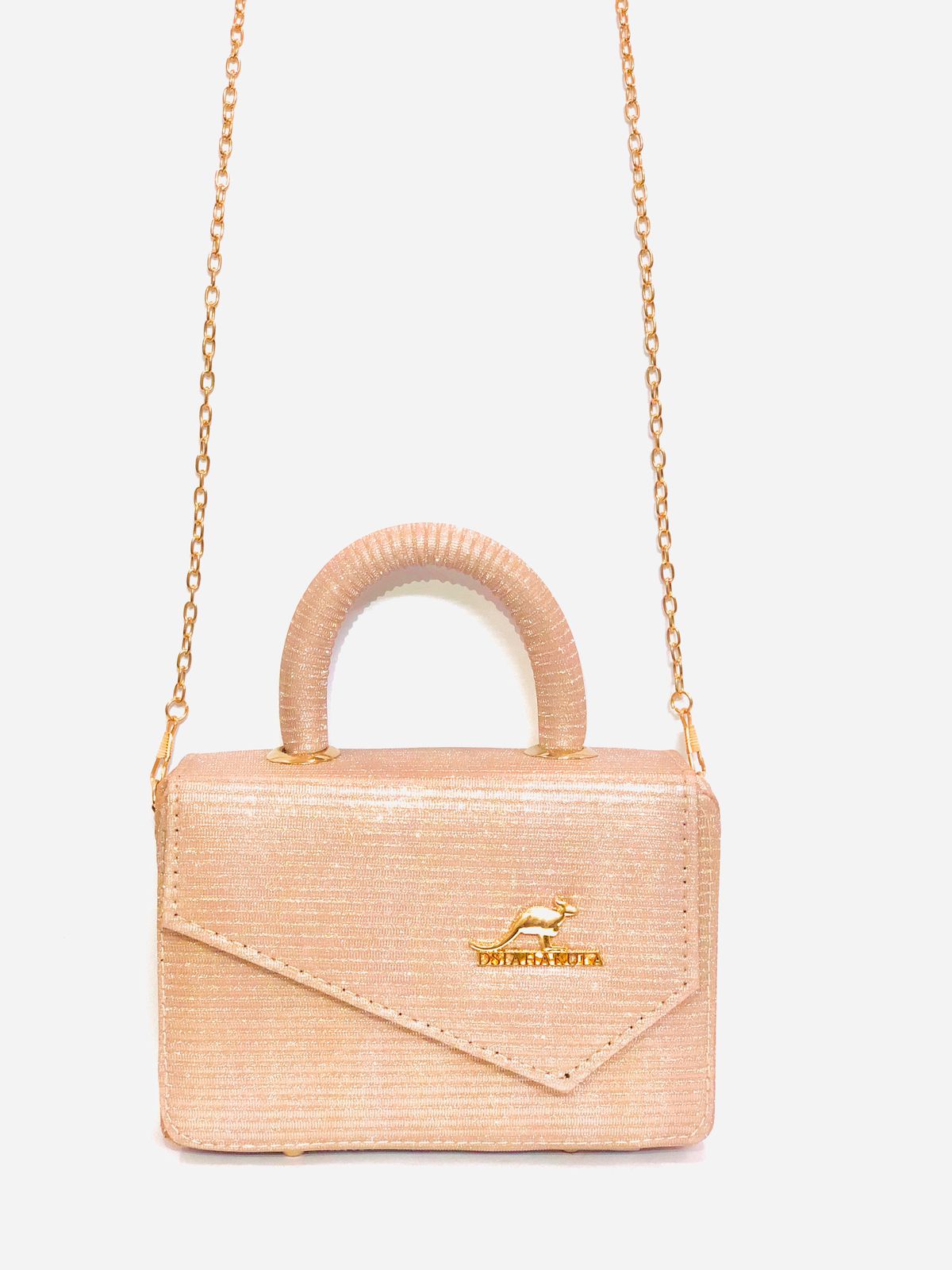 Shiny Hand Bag - Baby Pink