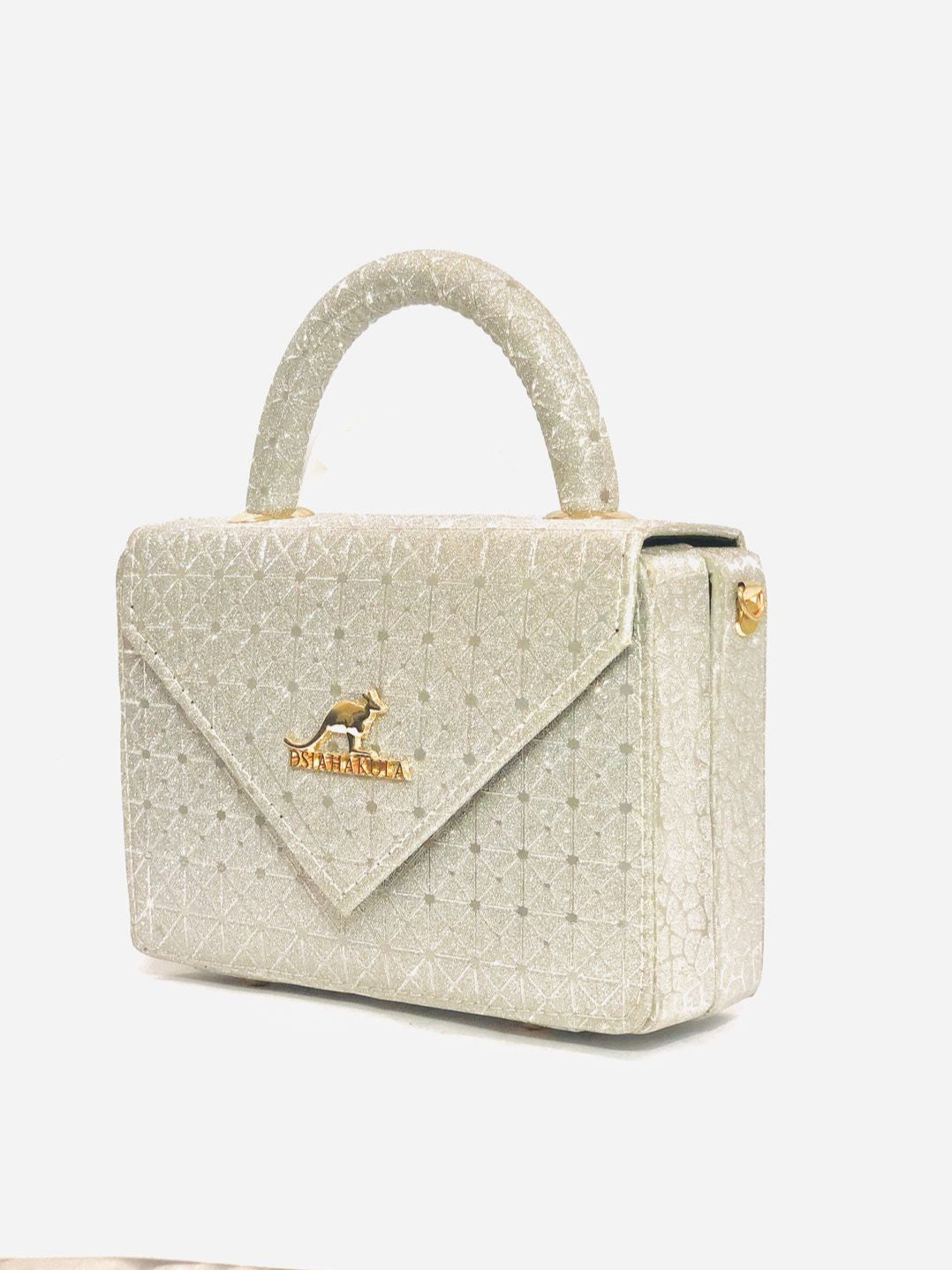 Shiny Hand Bag - Silver