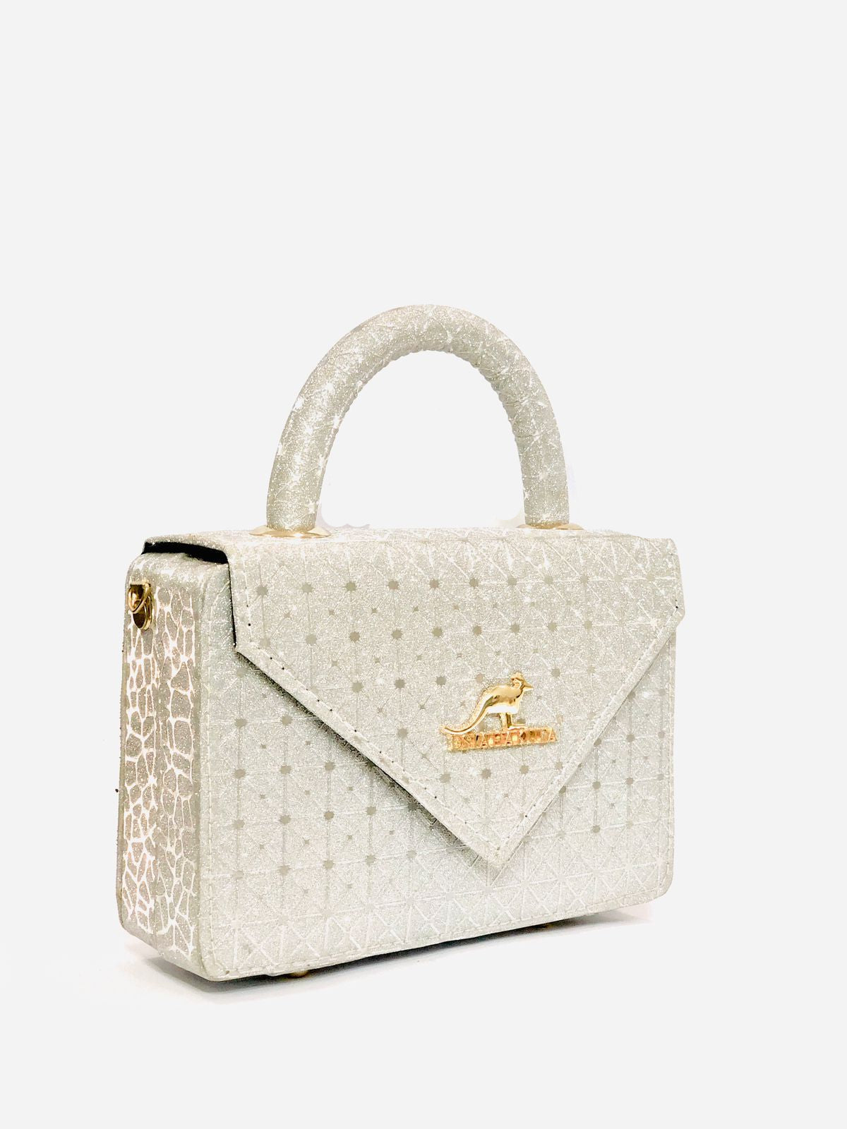 Shiny Hand Bag - Silver