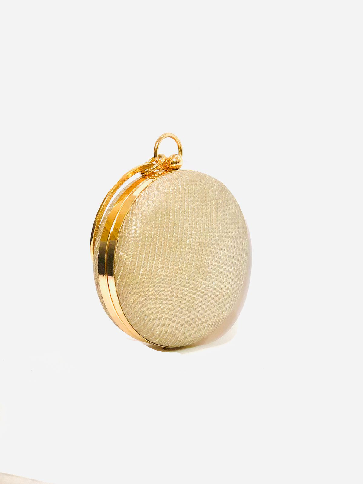 Round Bangle Clutch - Golden