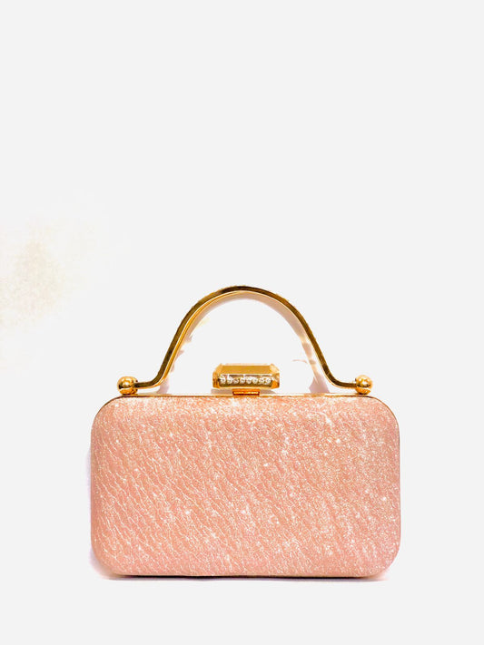 Starlight Shimmer Clutch - Rose Gold