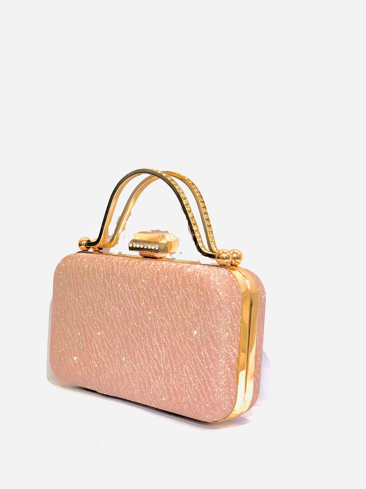 Starlight Shimmer Clutch - Rose Gold
