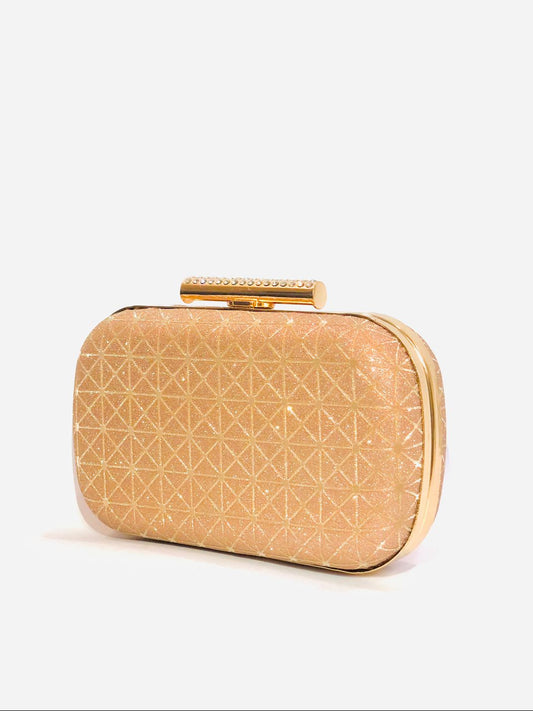 Golden Shimmer Clutch - Veloura